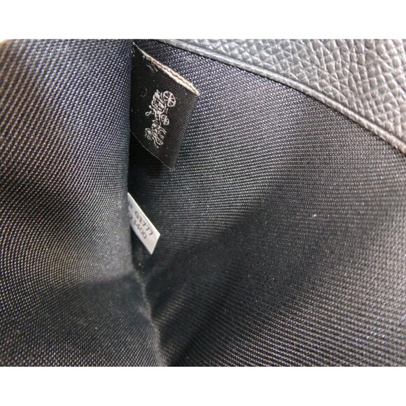 Coach Signature Black Smoke Bird Print Zip Around Accordion Wallet F23400 - Picture 10 of 13